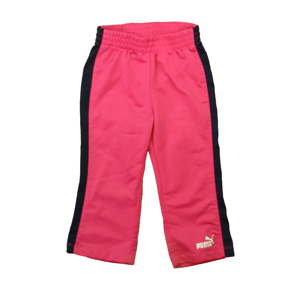 Puma Girls Pink | Navy Athletic Pants size: 18 Months